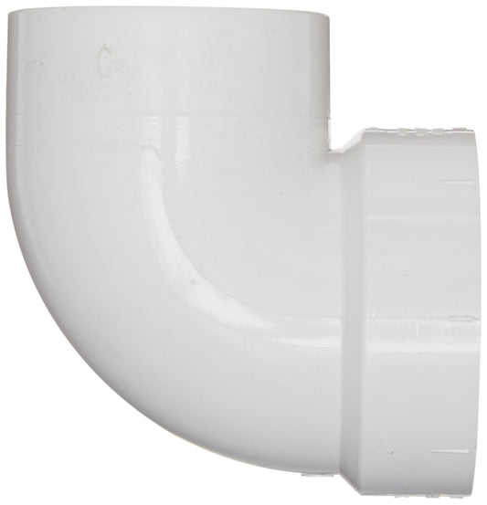 Spears P333-020 2 Inch PVC DWV Street Vent Elbow Hub x Spigot