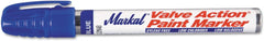 Markal 96825 Valve Action Paint Marker, Blue