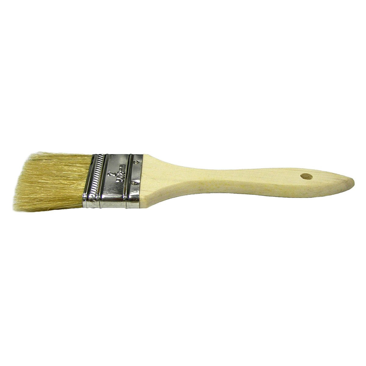 Weiler 40184 4 Inch Vortec Pro Chip & Oil Brush 5/8 Thick White Bristle Wood Handle