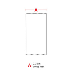 Brady M21-750-595-WT Vinyl Label for Indoor/Outdoor ID and Equipment Labeling 0.75 in x 21 ft