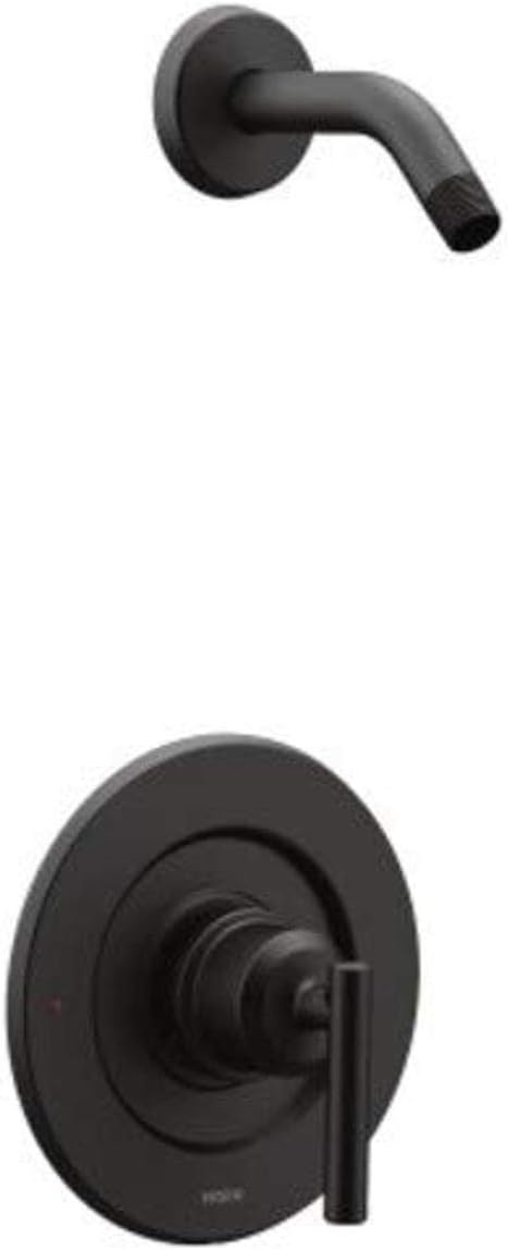 Moen T2902NHBL Gibson Single Handle Pressure Balance Shower Trim Without Showerhead Matte Black