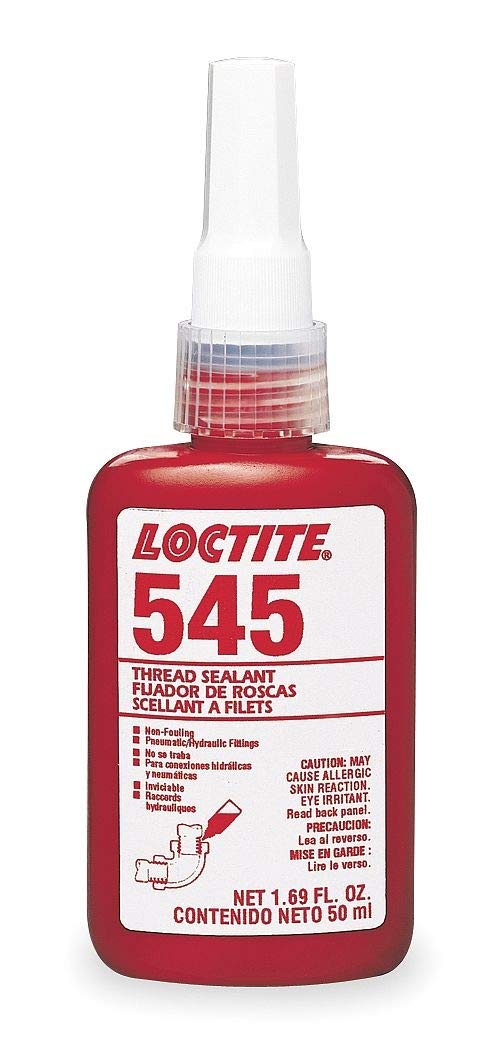 Loctite 195662 Thread Sealant 545 Hydraulic Pneumatic Fitting 250 mL Bottle Purple