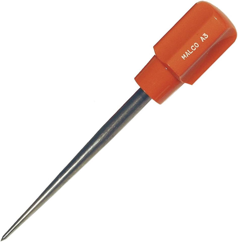 Malco A3 Scratch Awl, Lg Grip, 3/8