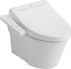 Toto CWT4263074CMFGMS Washlet+ AP Wall-Hung Elongated Toilet and Dual-Flush Tank System Matte Silver