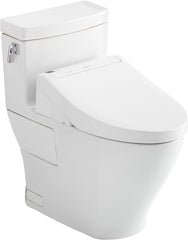 Toto MW6243084CEFG 1.28 GPF Legato One-Piece Elongated Toilet and Washlet C5 Bidet Cotton White