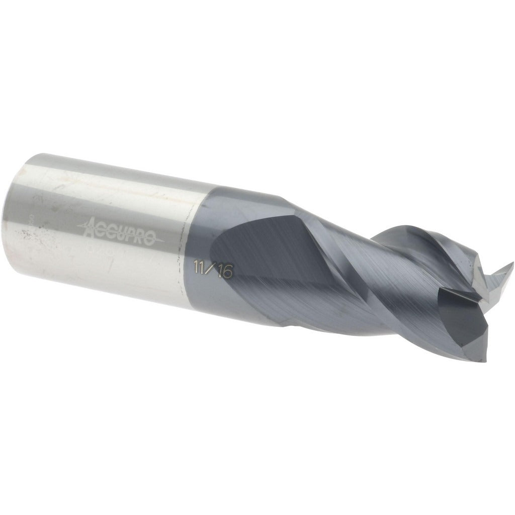 ACCUPRO Accupro 12182198 Square End Mill 11/16 in 3 Flute Carbide