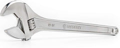 Crescent AC215BK Adjustable Tapered Handle Wrench Chrome Finish 15 inches