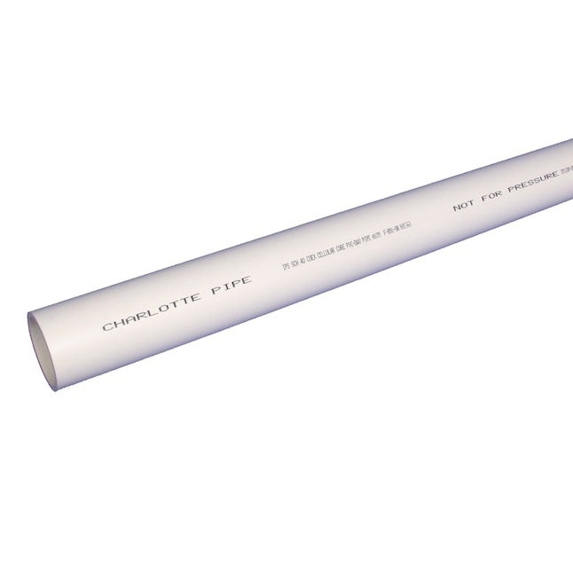 CHARLOTTE PIPE Charlotte Pipe PVC 04800 0800 PVC DWV Cellular Core Pipe ASTM F891 (8 in x 20 ft)