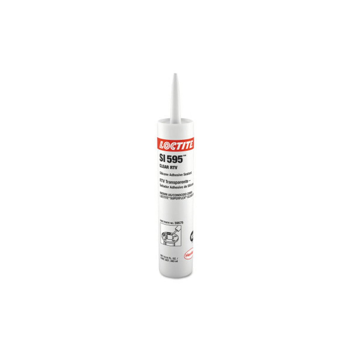 Loctite 193999 Superflex RTV Silicone Adhesive Sealant 300 mL Cartridge Clear