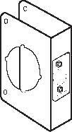 DON-JO Don-jo CW8110B Wrap Around Plate Oil Rubbed Bronze