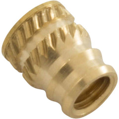 Waterway Plastics 820-4110 Brass Insert Knurled 8-32 x 5/16 inch