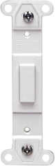 Leviton 80700-W Toggle Plastic Adapter Plate, Blank Toggle No Hole, White