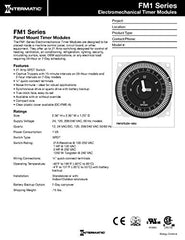 Intermatic FM1STUZH-24U Electromechanical Timer Module 21A SPDT 24V