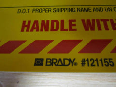 Brady 121155 Hazardous Waste Label 6 in (Pack of 50)