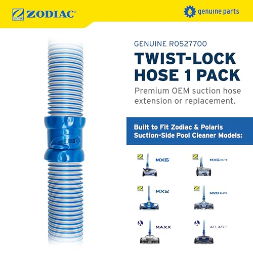 Zodiac R0527700 Twist Lock Hose 1 Meter Replacement Kit Blue/Gray