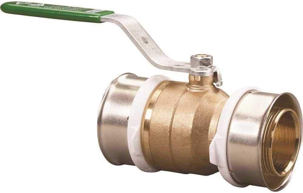 Viega 98200 PureFlow Press Ball Valve 1 Inch Zero Lead Bronze