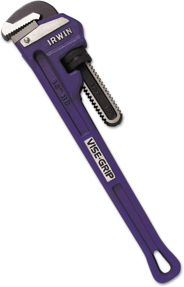 Irwin 274103 Vise-Grip Pipe Wrench Cast Iron SAE 2-1/2-Inch Jaw 18-Inch Length