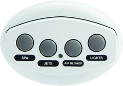 Pentair 521885 iS4 Four-Function Spa-Side Remote, White, 100 Foot Cord, Compatible With IntelliTouch & EasyTouch