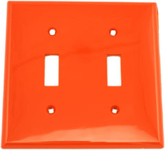 Leviton 80709-R Wallplate Standard Size Traditional 2 Gangs Red