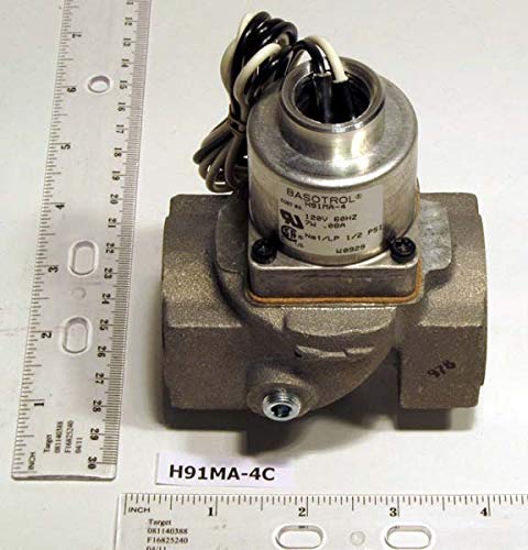 BASO H91MA-4C Trol Series H91 Automatic Gas Valve 1 x 1 NPT Inlet/Outlet 120 VAC 60 Hz Replacement 11001539 H91MA-2