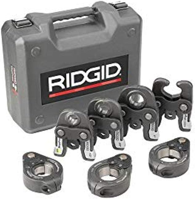 RIDGID 48553 MegaPress Kit with Jaws and Rings for Pipe Sizes 1/2 to 2 Inches