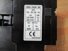 Square D 8536SBO2V02S Motor Starter 120V 18A 3-Pole