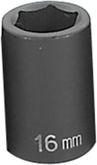 Grey Pneumatic 2016M Socket 1/2 inch Drive Size 16 mm