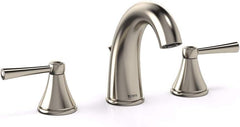 Toto TL210DD12#BN Silas Two Handle Widespread 1.2 GPM Bathroom Sink Faucet, Brushed Nickel