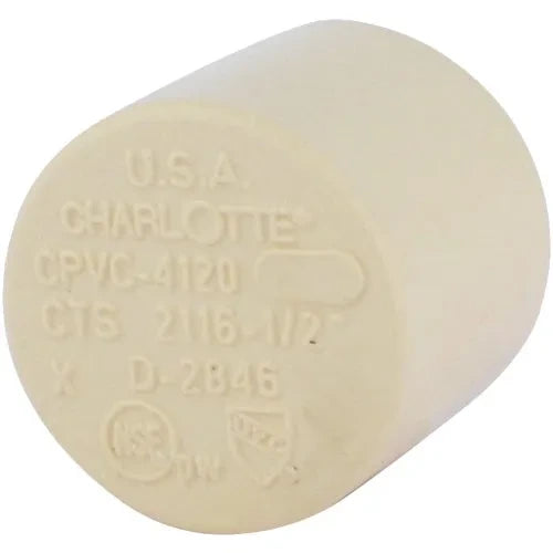 CHARLOTTE PIPE Charlotte Pipe CTS 02116 1000HA 1 In Slip Solvent Weld CPVC Cap (Each)