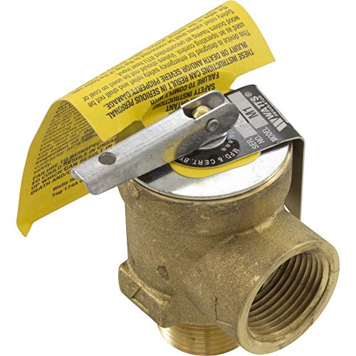 Hayward CHXRLV1930 Relief Valve 0.75 Male for H-Series Heater Models H1501, H150P1, H2001, H200P1, H2501, H250P1, H100ID1, H100IDP1