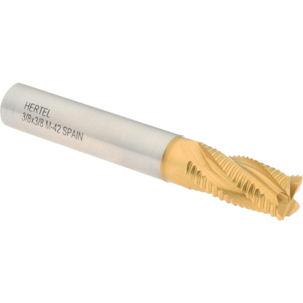 HERTEL Hertel 91197012 Roughing End Mill 3/8 in 4 Flute Cobalt