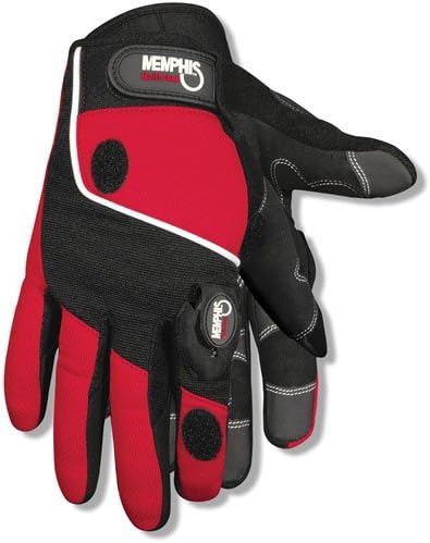 MCR Safety 924S Multi-Task Gloves Synthetic Palm Foam Padding Black Small 1-Pair