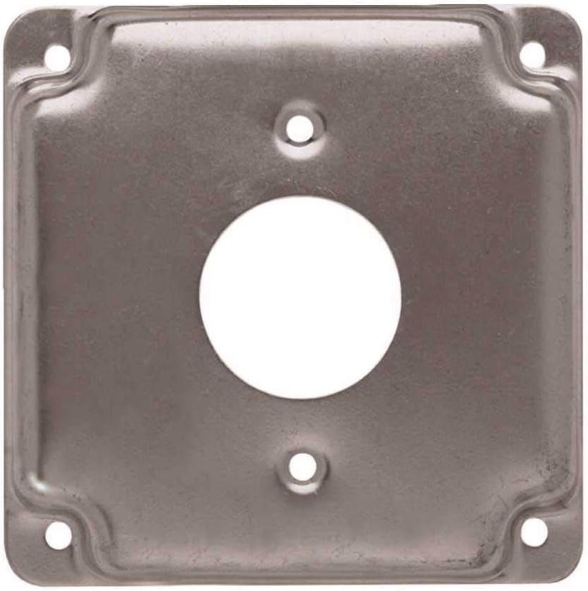 Raco 801C 4 Square Exposed Work Cover 1 Receptacle 1.406 Diameter