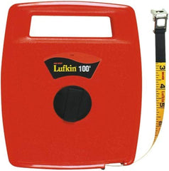 Lufkin 706L Hi-Viz Orange Linear Fiberglass Tape Measure 100 Feet