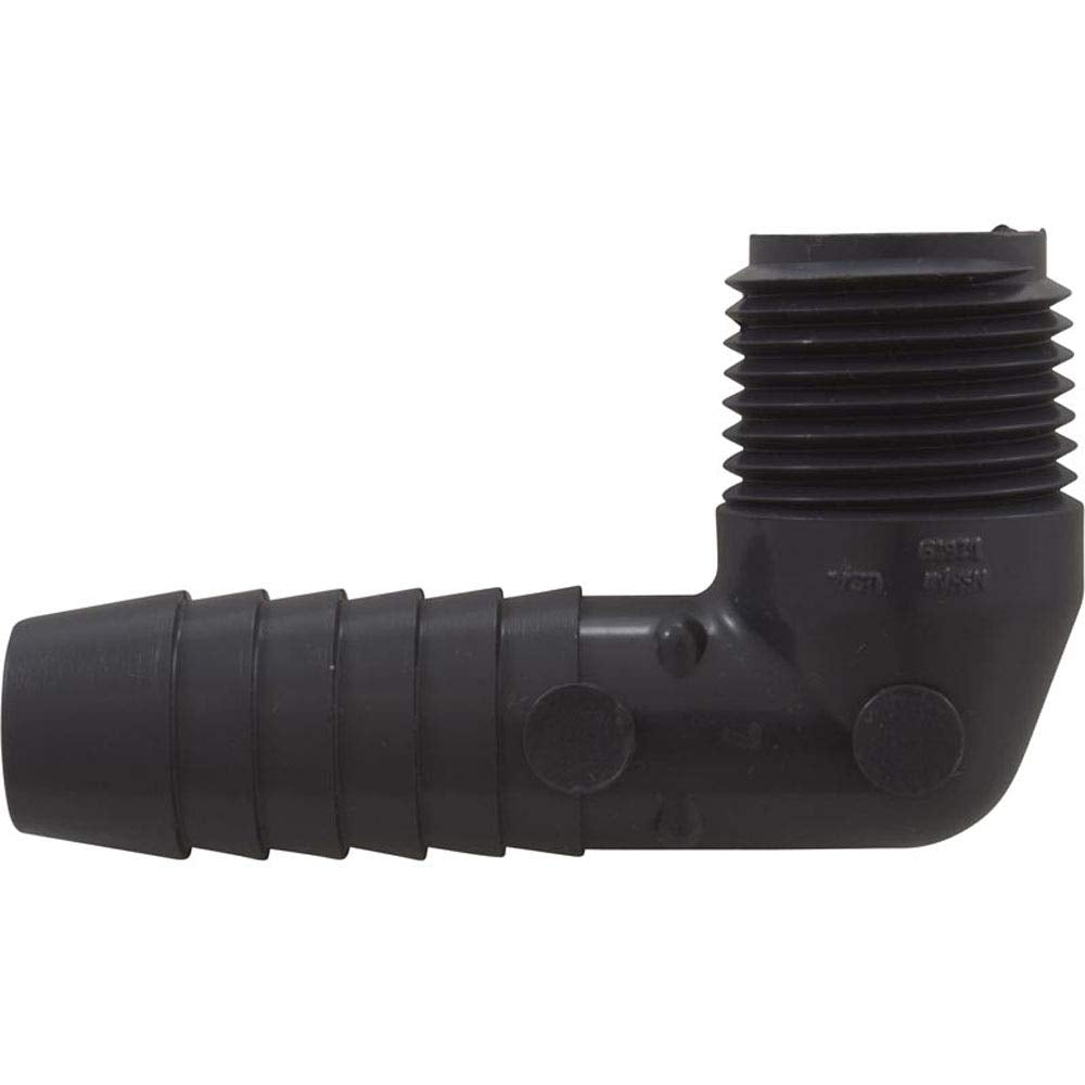 Lasco 1413-005 Barb 90 Elbow Insert x MNPT 1/2 Inch PVC