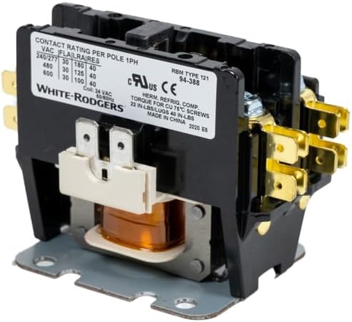 White-Rodgers 94-388 1 Pole Contactor 30 Amp 24 Volts