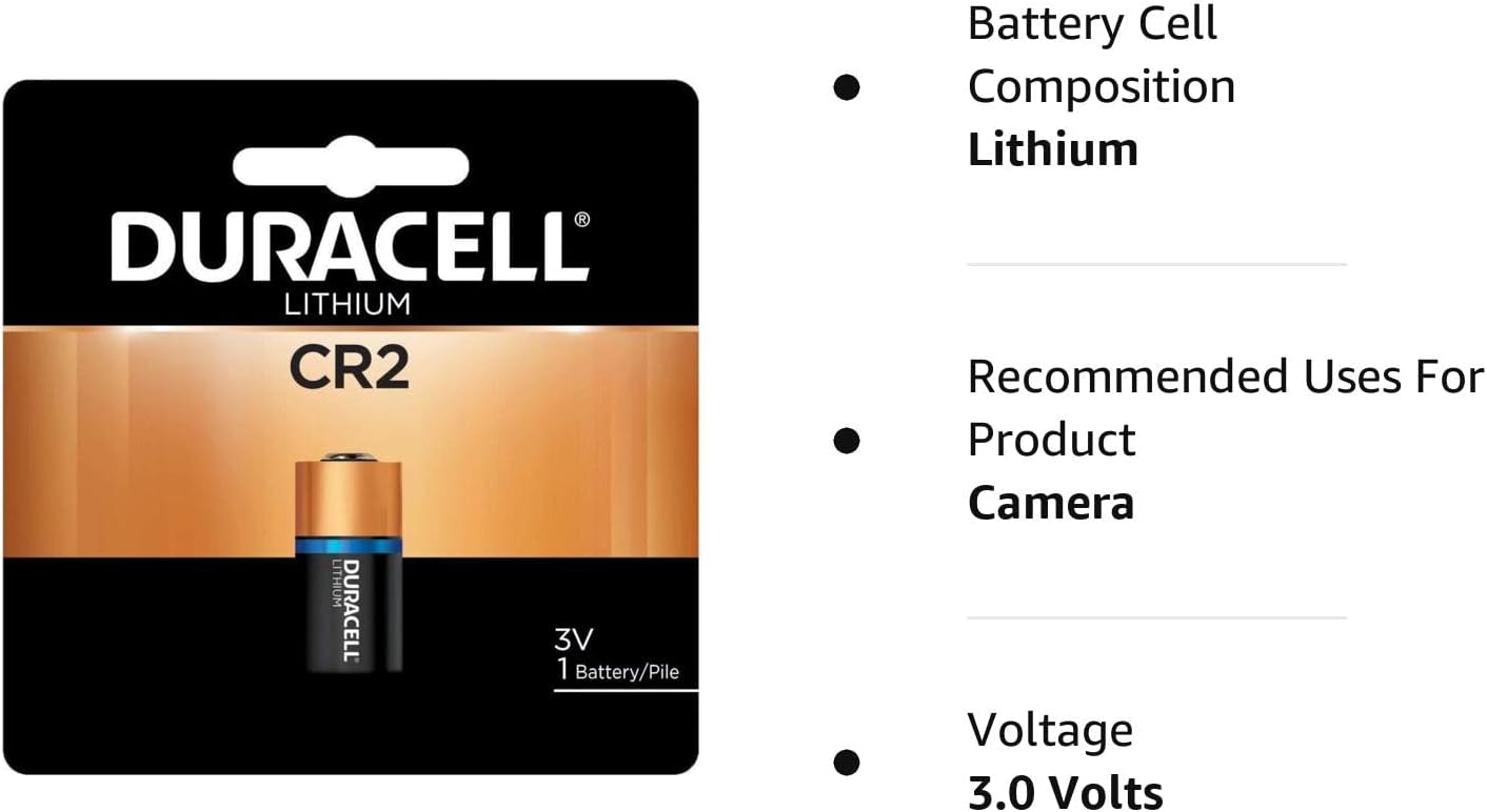 Duracell DURDLCR2BPK Ultra High Power Lithium Battery CR2 3V 1/EA