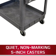 Jet 140019 PUC-3725 Resin Utility Cart 550 lbs 46 in x 25-1/2 in x 33-1/2 in