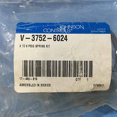 Johnson Controls V-3752-6024 Spring Kit 3-6 pounds 3/8 inch Stroke Replacement V-3752