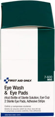 First Aid Only 7-600 Eye Flush Kit 4 Oz Eye Wash Included Components