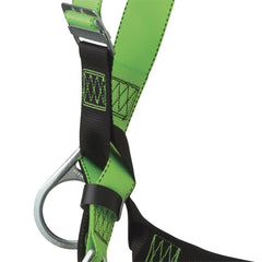 Peakworks V8002210 Full Body Safety Harness, 5-Point Adjustment, D-Rings, Universal Fit