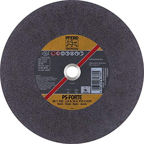 Pferd 64492 14x3/32 Chop Saw Wheel 1 AH A 36 K PSF-CHOP