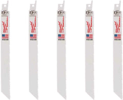 Milwaukee 48-00-5093 8 In. 8/12 TPI Sawzall Blades (5 Pack)