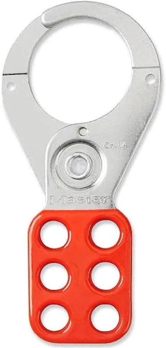 Master Lock 421 Steel Safety Lockout Hasp 1-1/2 Inch Jaw Clearance