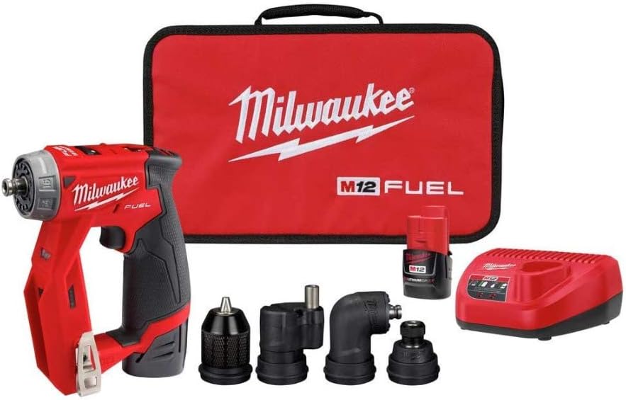 Milwaukee 2505-22 M12 Fuel Installation Drill/Driver Kit 12 Volts with Lithium-Ion Battery