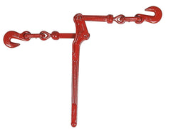 Campbell 6207803 Ratchet Load Binder for 3/8 and 1/2 Chain, Imported, 9200 lbs Working Load Limit, Red