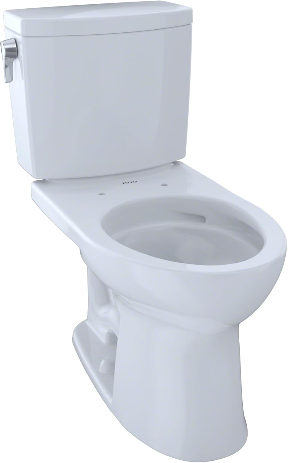 Toto CST454CUFG#01 Drake II 1G Two-Piece Elongated 1.0 GPF Universal Height Toilet with CEFIONTECT Cotton White