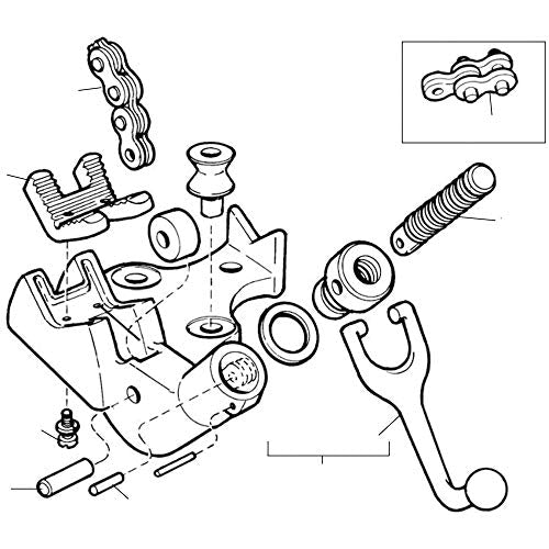 RIDGID 41155 Chain Assembly 1/2 to 8 Inches for BC-810 & 810-A