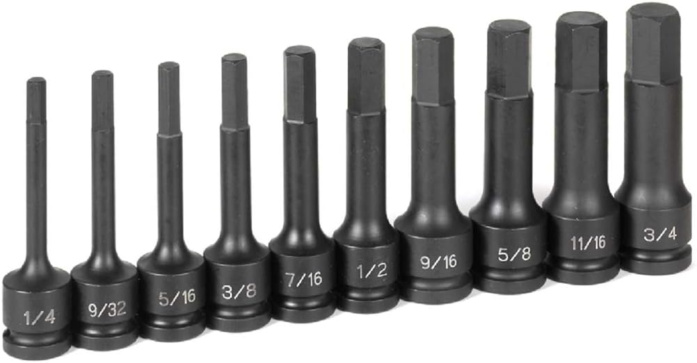 Grey Pneumatic 1340H Hex Driver Socket Set One Size