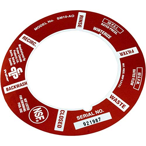 Praher E-5-S1 Decal for Side Mount Valve 1-1/2 inch